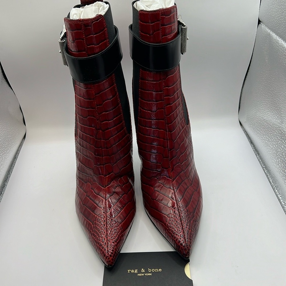 RAG & BONE Wren buckled boots 8.5 NIB